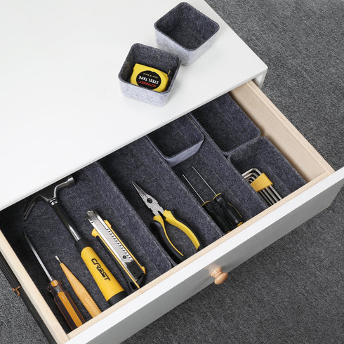 Welaxy storage & organize Welaxy Drawer organizers bins trays catchall tray gift idea 8-piece rectangular